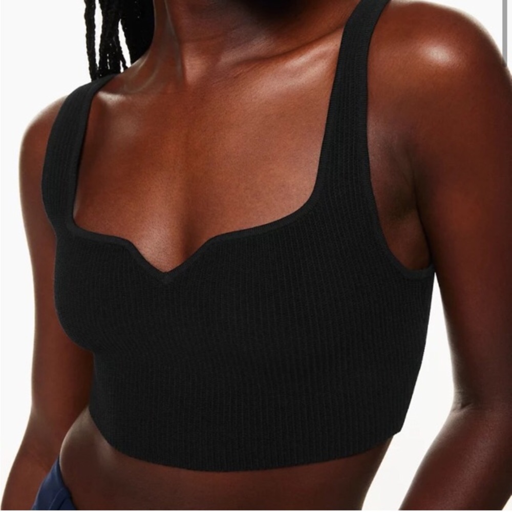 nwot Babaton Sculpt knit notch tank xs